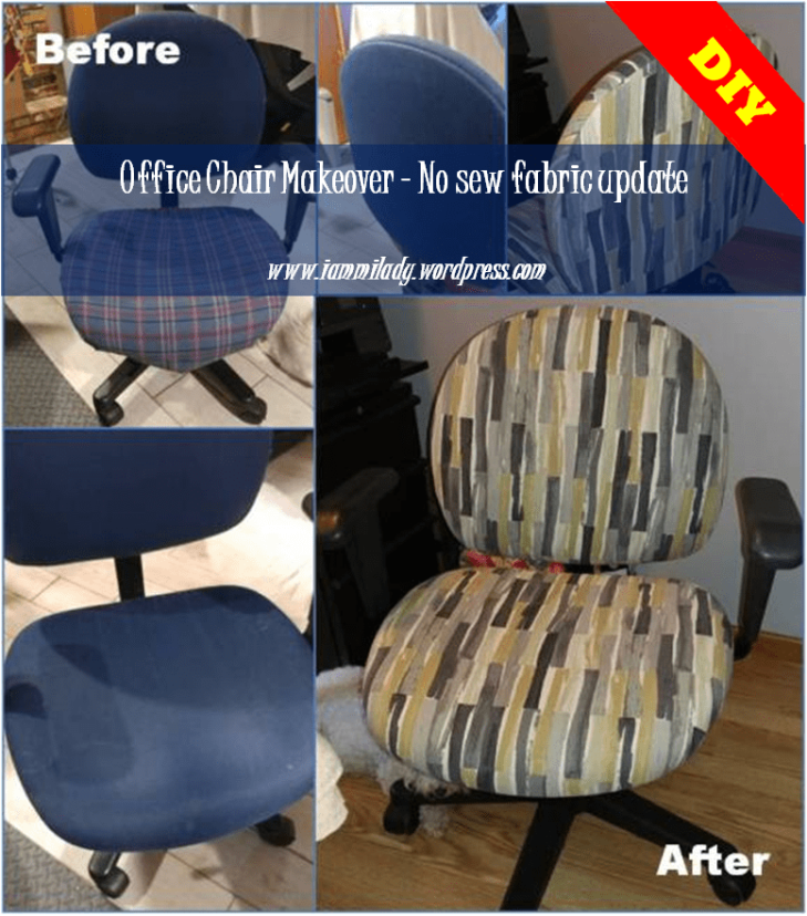 Office Chair Makeover. Update your chair with new fabric.